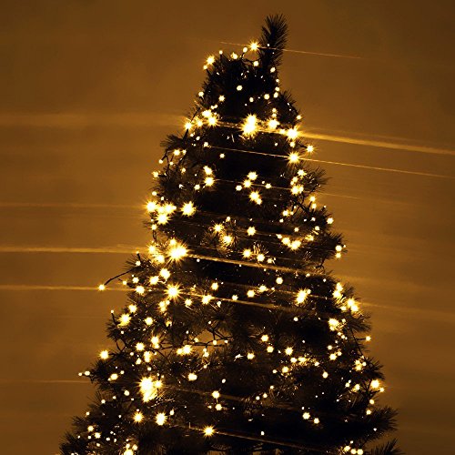 Led Solar Lichterkette, 10 Meter, 100 Leds, für dekorieren Sie Ihr Zuhause, Garten und Partei. (Warmweiß) - 5