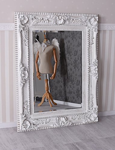 Prunkspiegel Barock Spiegel Shabby Chic Weiss Wandspiegel Chateau Palazzo Exklusiv