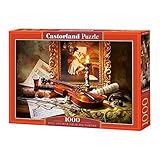 Número de piezas: 1000 CASTORLAND Still Life with Violin and Painting 1000 pcs Puzzle - Rompecabezas (Puzzle Rompecabezas, Romanticismo, Niños y Adultos, Niño/niña, 9 año(s), Interior)