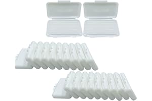 HRASY Cera ortodontica per parentesi graffe, cera dentale per alleviare irritazioni e dolore, kit per la cura dentale, 20 pezzi, bianco