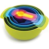 Joseph Joseph, Kitchenaid Joseph Joseph 40031 Nest 9 Plus Karıştırma Kaseleri, 32.5x26x15cm, &Ccedil;ok Renkli
