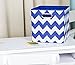 Modern Littles Chevron Folding Storage Bin (Bold Blue)