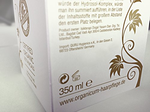organicum Shampoo – mit dem Hydrosolkomplex gegen trockene Kopfhaut, Schuppen und anlagebedingten Haarausfall – vegan! – ohne Glycerin, Silikone & Alkohol (350 ml) - 4