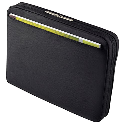 Leitz  Organisationsmappe f  r 10 Zoll Tablet  A4 Notizblock oder Notizbuch  Smart Traveller  Polyester Metall  Complete  Schwarz  62250095