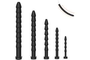 Svart urinrörsstav för män med bambu-liknande struktur, 5-delars set, perfekt för nybörjare-RDMM7202 (Set 5)