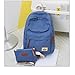 Produktbild Back To My Hut Rucksack College Reisetasche Canvas Tasche Lässig Rucksack Zurück in Die Schule Kind Rucksack,Blue