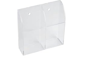 YAMOOCO VIFER Supporto per telecomando Supporto per telecomando in acrilico Scatola di immagazzinaggio per telecomando Scatola di immagazzinaggio per montaggio a parete(2 Case)