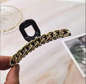 Fashion Alley Black Matt Finish Hair Clutcher/Claws/Clips for Girls and Women Combo of 2 Pieces