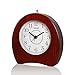 Produktbild Moyi Handgemachte Holzwecker mit Nachtlicht, Retro Lautlos Analog Tischuhr Snooze Funktion tickt Sanft Wecker Clock mit Ticken Digitale für Zuhause Schlafzimmer büro, Tisch Snooze Buchenholz
