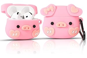 Custodia carina per AirPods di 4a generazione, per auricolari wireless AirPods 4, custodia di ricarica in silicone XMBYGY con motivo cartoni animati, antiurto, protettiva con moschettone, per uomo,