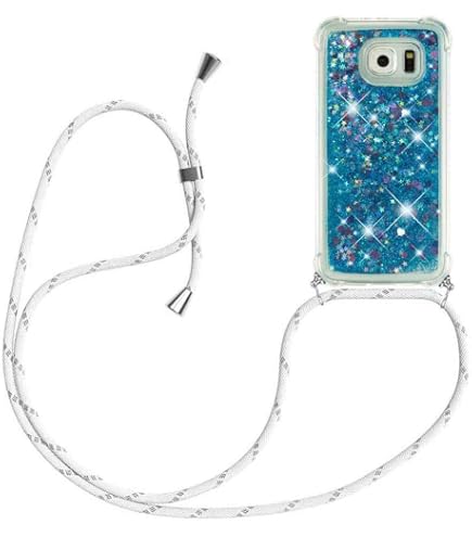IPhone 6/6s Glitzer Schneekugel Handyhülle – Transparent, Mit Flüssigem Sternenstaub, Silberner Bumper