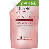 Eucerin PH5 Shower Gel and Oil Refill 400 ml Shower Oil | Daily skincare without soap, with natural oils, pH neutral formula,