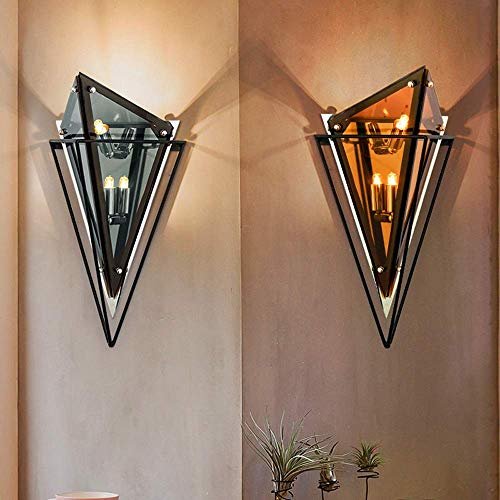 Wall Wall Lamp, LED Wall Lighting American Creative Personality Geometric Lamp Living Room Wall Lights Bedside Study Corridor Decorative Office Restaurant