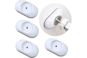 WUBAYI 4 Stück Sicherheits-Babygitter-Wandschutz, Treppenschutz, Verlängerung, Wandschoner für Baby, Haustier, Treppe, Tür, Wandoberflächensicherheit (elliptisch)