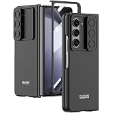 Elfia Samsung Galaxy Z Fold 5 ile Uyumlu Kılıfı Kamera Lens Korumalı S&uuml;rg&uuml;l&uuml; Kapaklı Mat Parmak İzi Bırakmayan İnce Kapak Kıp