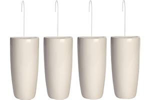 MAISON & WHITE Ceramic Radiator Humidifier - Set of 4 | Hanging Humidity Control with Hanging Hooks | Air Moisture for Home | Storage Heater Air Moisturiser | Aromatherapy | M&W