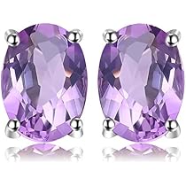 Boucles D'oreilles Cœur En Argent 925 Avec Tanzanite & Zircon - 7mm, Fermoir Papillon, Par Silverspeck