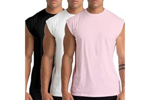 Holure Lot de 3 maillots de corps pour homme avec col rond