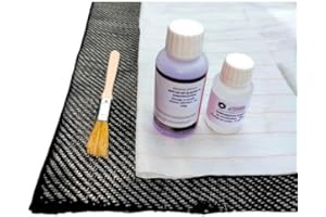 LA BOUTIQUE DU COMPOSITE Kit Réparation Époxy-Carbone tissu délaminage inclus translucide
