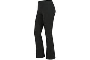 FAIRY TRENDZ Ladies Trousers Elasticated Waist – Work Trousers Women Bootcut Stretch Pull On Pants for Office, Nurse Uniform & Yoga Comfort High Rise Smart Formal Casual Wear