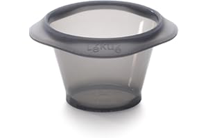 Lékué Lot de 6 Moule à Fondant Silicone 100% Platine Noir/Translucide