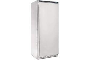 Polar Refrigeration C-Series Armoire réfrigérée positive vertical 185 W en acier inox 600 litres, 2°C à 5°C, 1890(H)x780(W)x695(D)mm, 4 étagères, classe énergie D, capacité utile : 513 litres, CD084