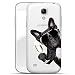 Produktbild Finoo Samsung Galaxy S4 Handy-Tasche Schutzhülle | ultra leichte transparente Handyhülle aus flexiblen Silikon | stylisches TPU Cover Case mit Motiv | Hund mit Sekt von der Seite
