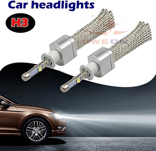 SWEON H3 Xenon White 6000K Car LED Headlight Conversion Lamp Kit High/Low Beam Bulb CREE XHP-50 4800LM H1 H4 H7 H11 H13 9003 9004 9005 9006 9012