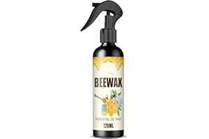 SENTECHX Cera de abejas natural micromolecularizada en spray 120ml, cera de abejas en spray para pulir y limpiar muebles, cera de abejas multiusos para renovar el suelo de los muebles de madera (1 Pieza)