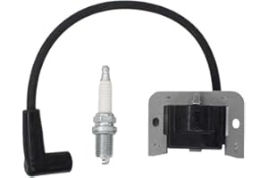MOTOKU 20 584 03-S Ignition Coil Module + Spark Plug for Kohler Courage Command SV470 SV480 SV530 SV540 SV590 SV600 SV610 SV620 15 16 17 18 HP Engine Motor MTD Riding Lawn Mower Tractor Cub Cadet 74360 74363