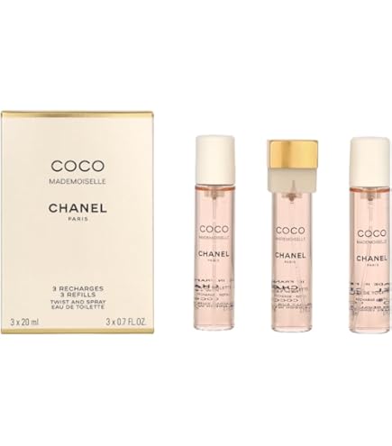 CHANEL Coco Mademoiselle Eau De Parfum Twist and Spray 3 x 20ml