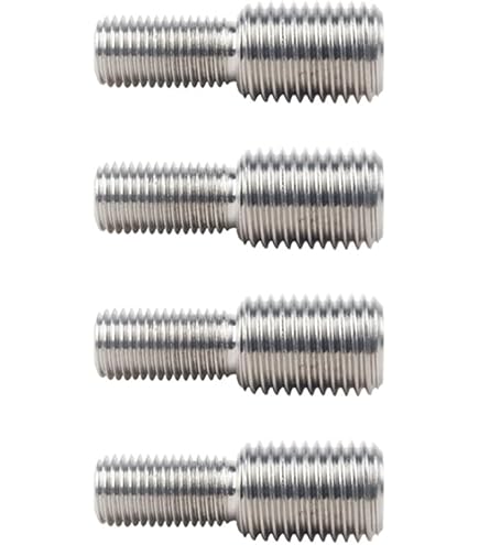 Perni Filettati Doppi In Acciaio Inox A4 - Da M6 A M16, Norma DIN 835, Nuovi