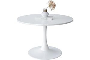 EUNEWR Matbord rund, modernt förhandlingsbord, köksbord, matsal, vardagsrum och kontor, Ø 80 cm