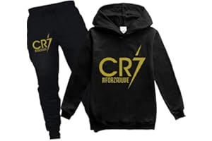 ZHANGYAOSHU Fußball Trikots Kinder Fußball-Trainingsanzug Kinder Hoodie & Jogginghose Set Jungen Fußball Geschenk für 3-14 Jahre alt