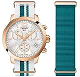 Tissot Damen Chronograph Quarz Uhr mit Nylon Armband T095.417.37.117.01