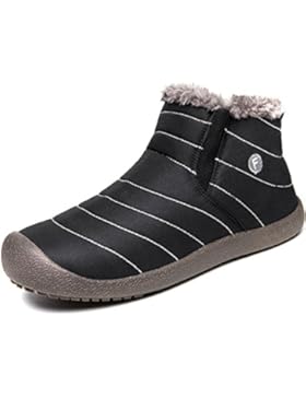 Eagsouni® Herren Damen Schneestiefel Stiefeletten Stiefel Warm Gefütterte Kurz Winterstiefel Outdoor Slip on Knöchelhoch...