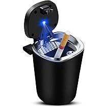 Posacenere Auto Portatile Con Luci LED - Autoestinguente, Rimovibile E Compatto - Foto 4