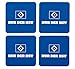 Produktbild HSV Hamburger SV Untersetzer " NUR DER HSV " Silikon 4er Set