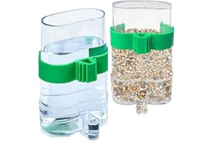 2 Stück 220ml Futter- und Tränkeautomaten für Vogelkäfige,Changyeah Automatisches Vogelfutter,für Wellensittiche,Kanarienvögel, Futterbehälter,Sittiche,Finken,Samen,Wellensittiche