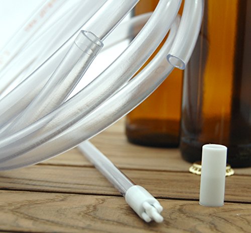 HOPPY ASTA TRAVASO RIEMPIMENTO BOTTIGLIA NO SCHIUMA VALVOLA STOP CON 2 MT TUBO