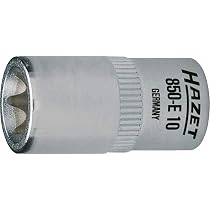 Hazet Turbolader-Krümmer-Torx®-Einsatz E12 – Mit 17 Mm Antrieb, 28 Mm Lang, Made In Germany