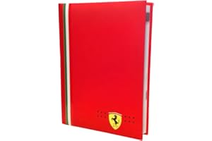 PRESTIGE & DELUXE Agenda compatibile con diario scuola Ferrari Rosso 2025-2026 F.to Standard 18x14cm + portachiave fischietto e penna colorata