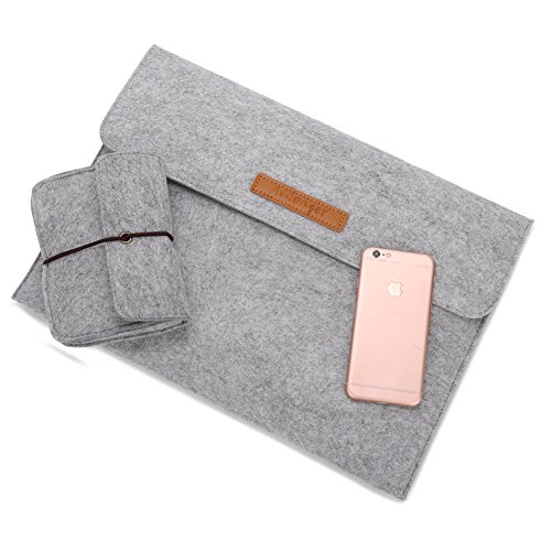 Aidonger Sleeve Ultrabook Netbook Tablet-Tasche Schutzhülle Tragetasche mit Kartensteckplatz für Apple MacBook Ipad - 3