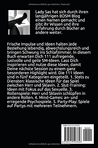 Livres Couvertures de 111 SM Spielideen, Herr – Sklavin, 2