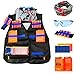 Produktbild Nerf Taktische Weste Jacke Set FüR Nerf Guns N-Strike Elite-Serie, 20 Dart-NachfüLl-Schaumstoffkugeln, 2 Schnelle Dart-Reload-Clips, Handgelenksband, Gesichtsmaske And Brille, Spielzeug FüR Jungen