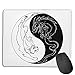 Produktbild Mouse Pad Yin Yang Dragon Funny Logo Rectangle Rubber Mousepad 8.66 X 7.09 Inch Gaming Mouse Pad with Black Lock Edge