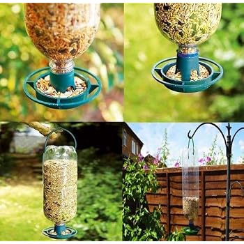 Zaoalife Vogelfutterspender Für Soda-Flaschen - 2 Stück, Kunststoff, Für Außenbereich, Einfach Aufzuhängen