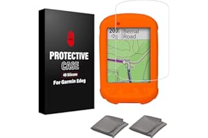 CNCLOL Coque compatible avec Garmin Edge 530/830 Protection d'écran compatible avec Garmin Edge 530/830 en verre trempé Edge.
