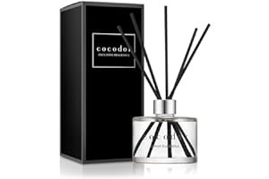 Cocod'or Signature,Diffusore a canna/limone di eucalipto, 200 ml, 1 confezione da 1 diffusore, diffusore a canna, decorazione per la casa e ufficio, fragranza e regali