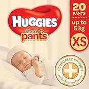 Huggies Ultra Soft XS Size Diaper Pants (20 Count)
